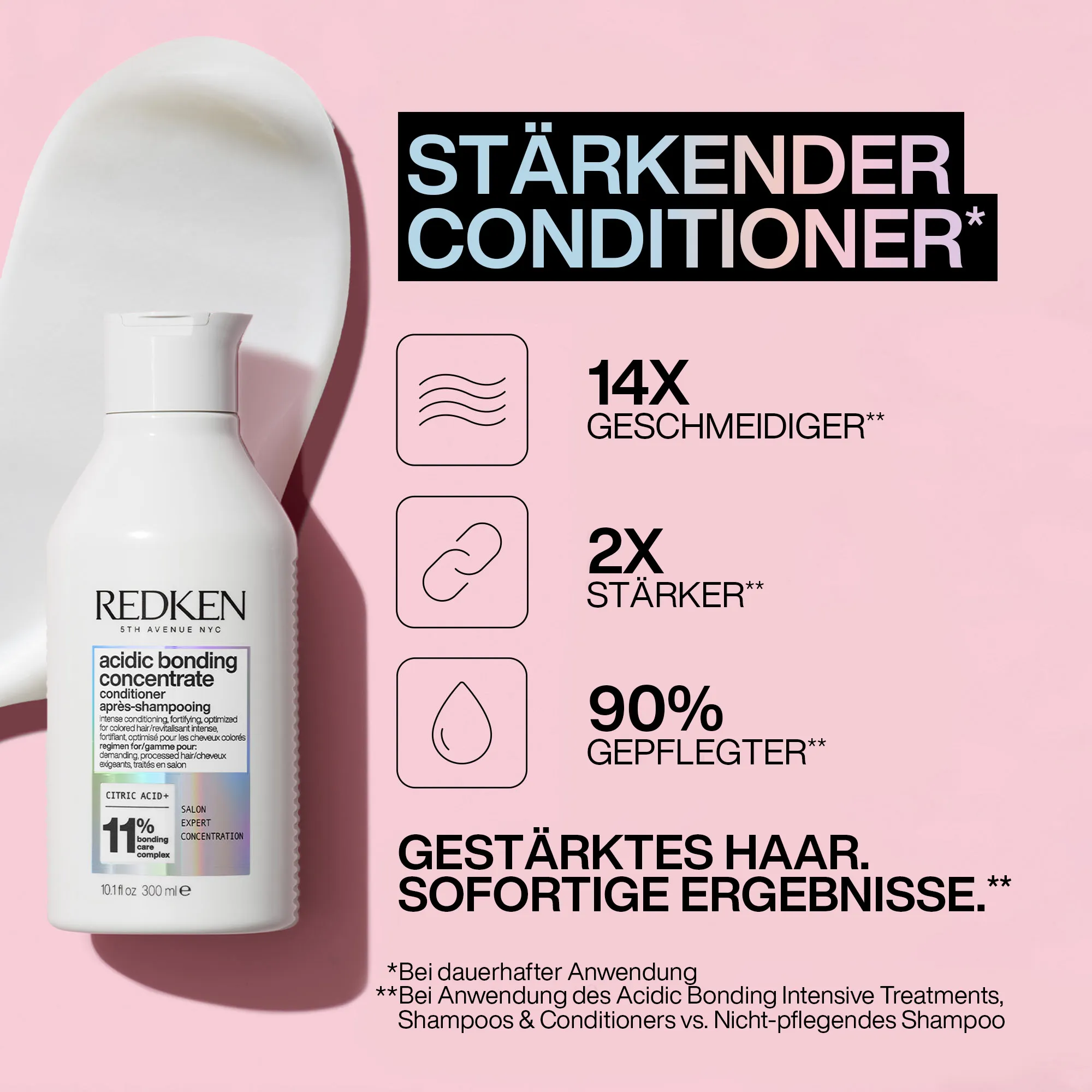 Redken Acidic Bonding Concentrate Conditioner Vorteile
