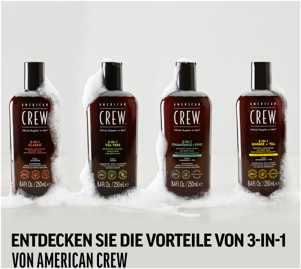 American Crew 3in1 Chamomile & Pine Shampoo, Conditioner & Body Wash
