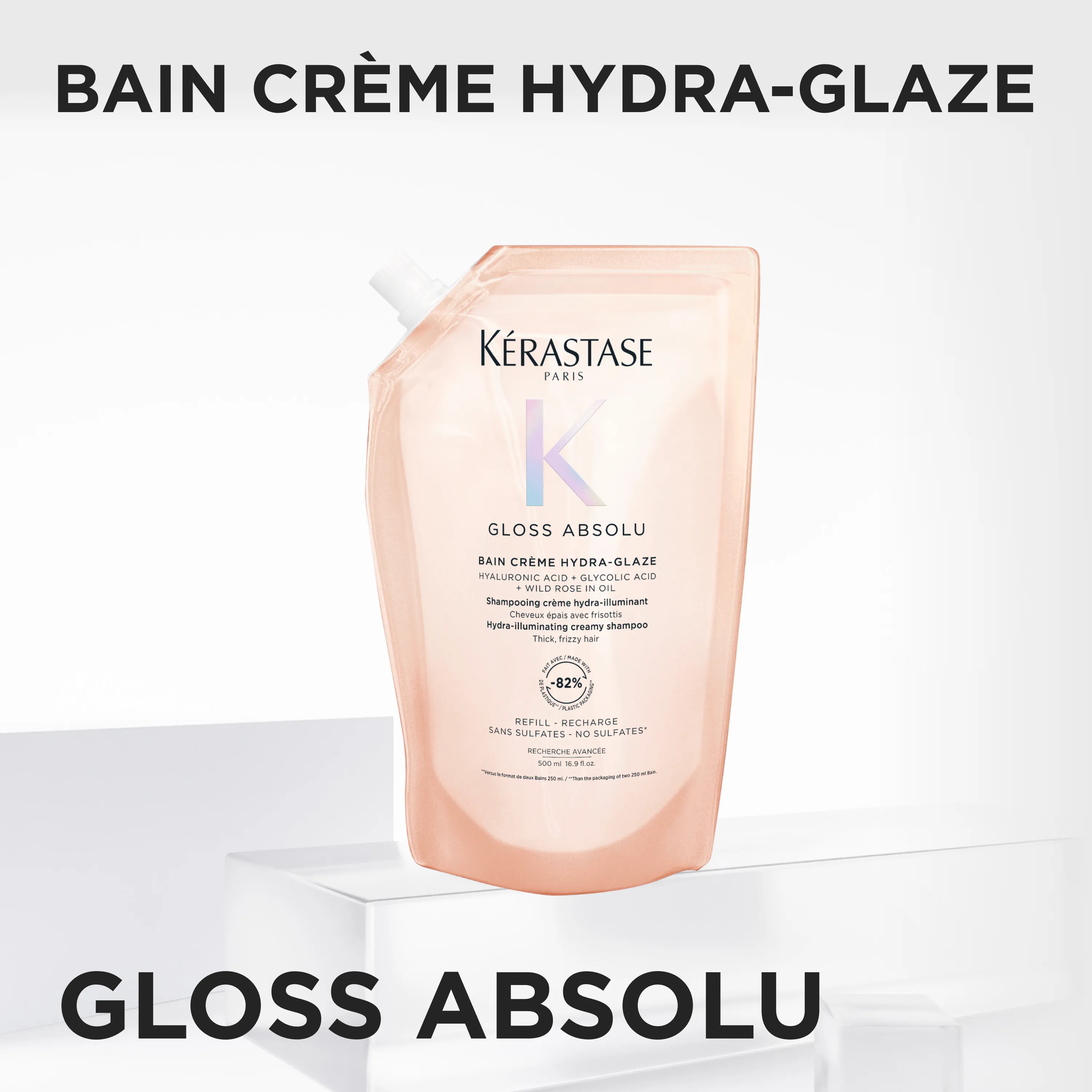 Kérastase Gloss Absolu Bain Crème Hydra Glaze Refill Pouch 500 ml