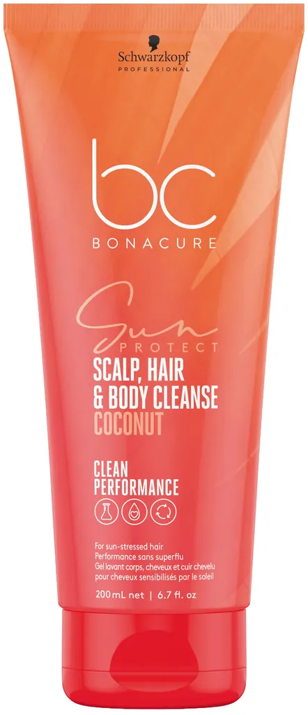 Schwarzkopf BC Sun Protect 3-in-1 Scalp, Hair & Body Cleanse