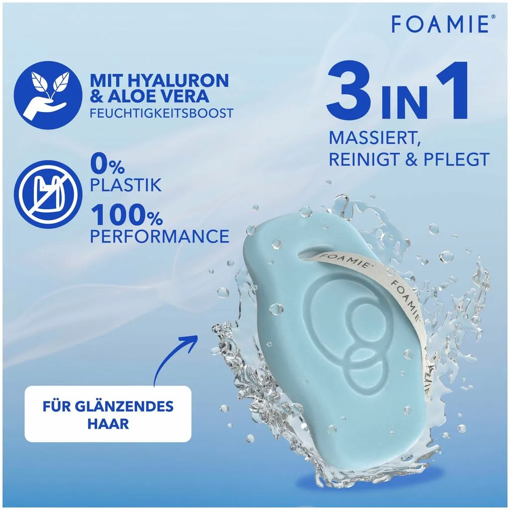 Foamie Hyaluron Shampoo Bar Feste Pflege für Feuchtigkeit
