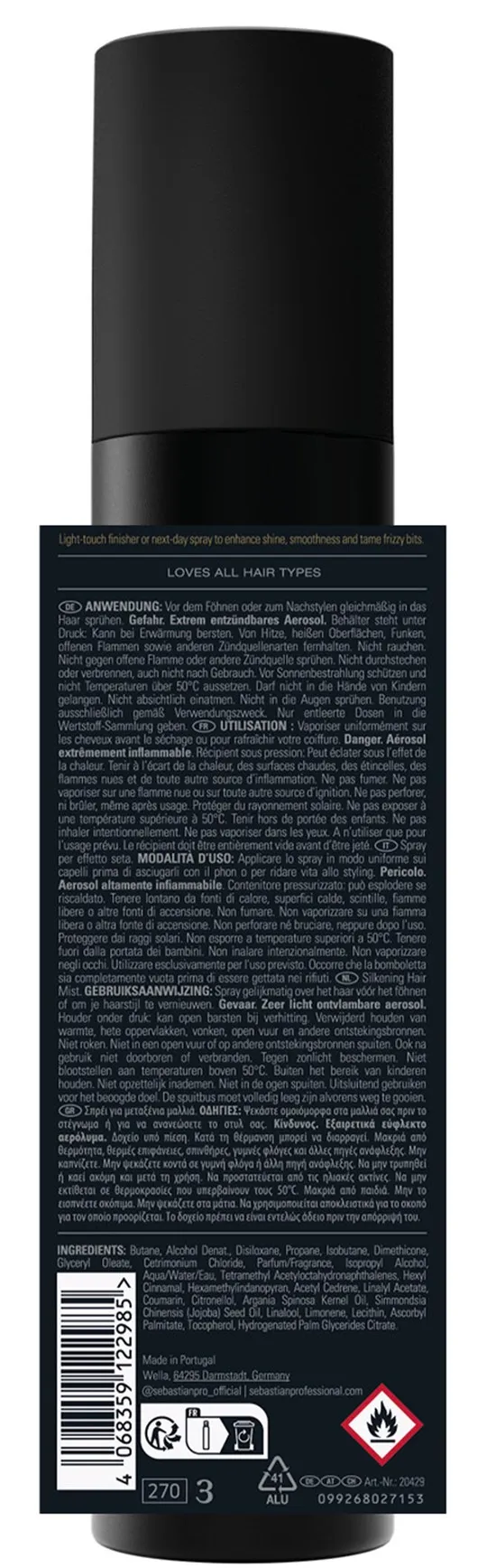 Sebastian Dark Oil Silkening Hair Mist