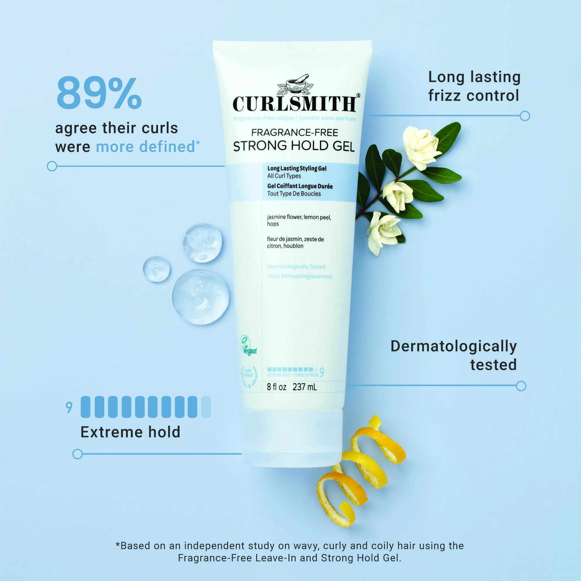 CURLSMITH Fragrance-Free Strong Hold Gel