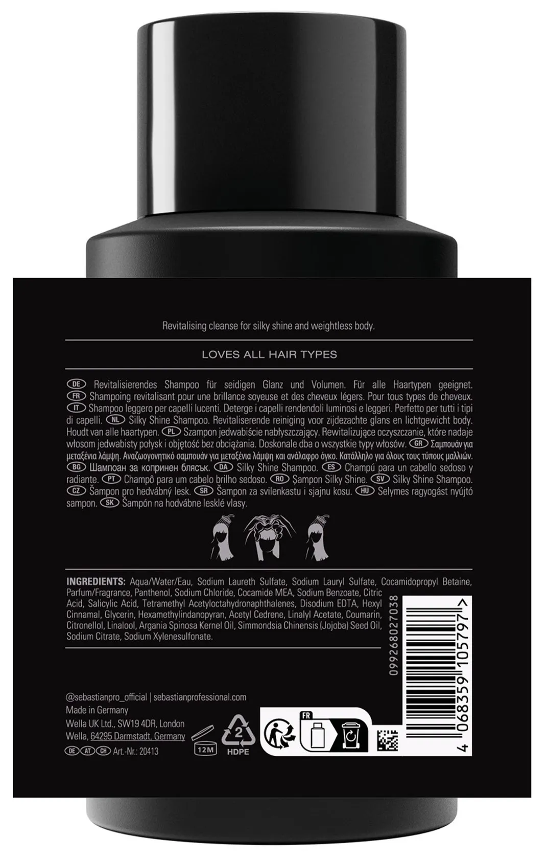 Sebastian Dark Oil Silky Shine Shampoo
