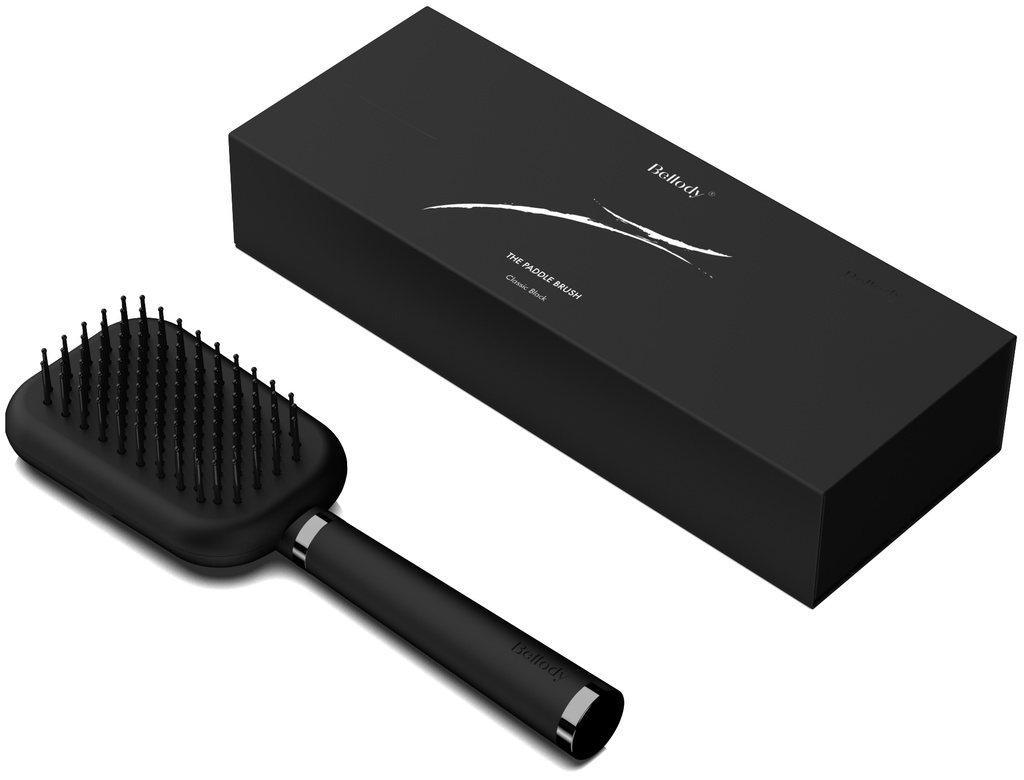 Bellody Patentierte Haarbürste mit Selbstreinigungsfunktion