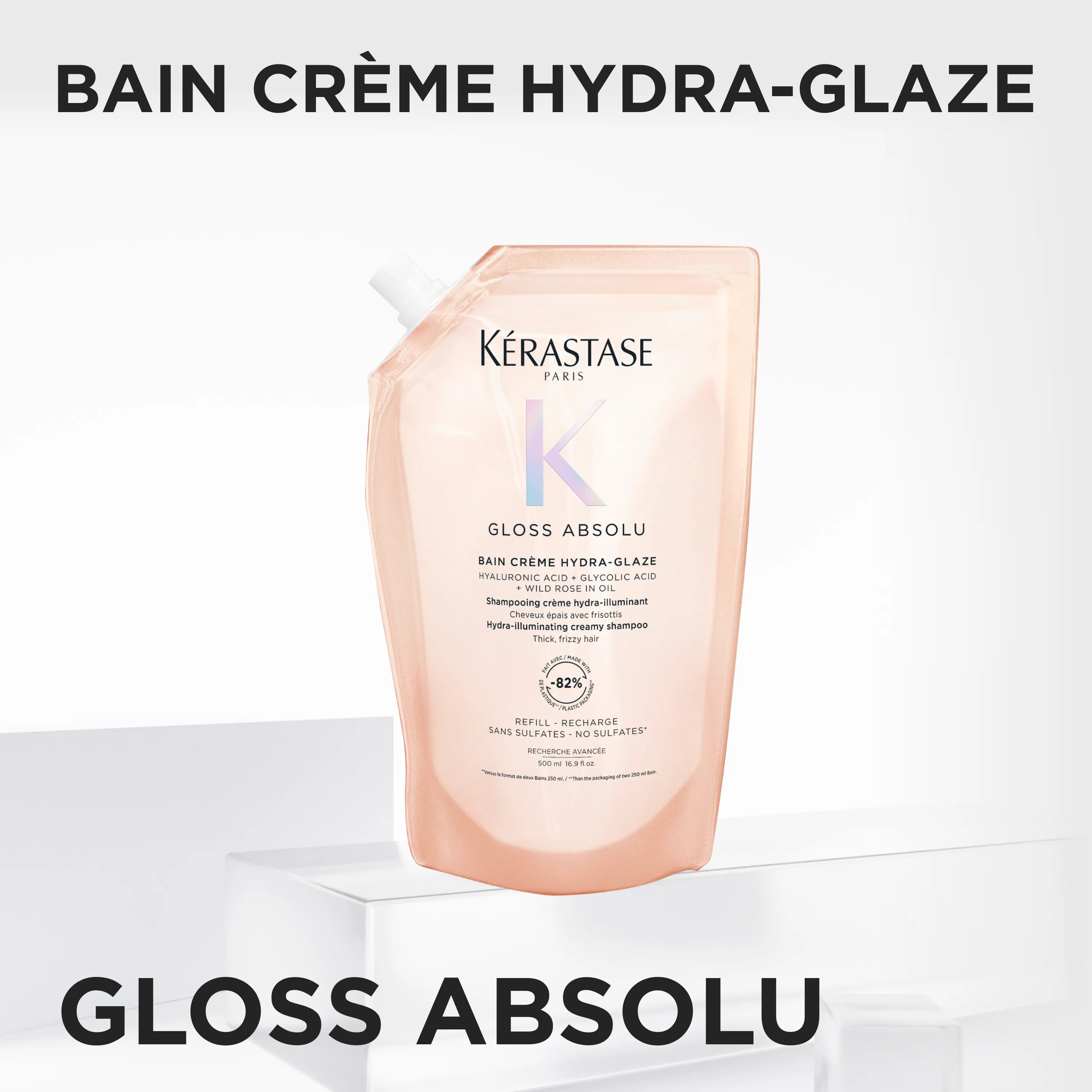 Kérastase Gloss Absolu Bain Crème Hydra Glaze Refill Pouch 500 ml