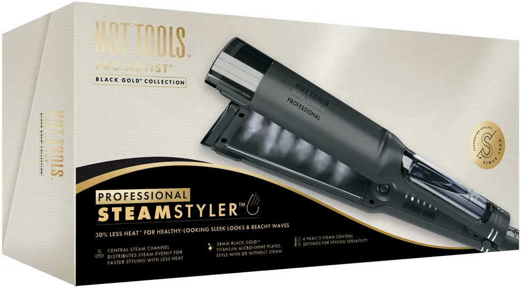 Hot Tools Professional Black Gold Steam Styler