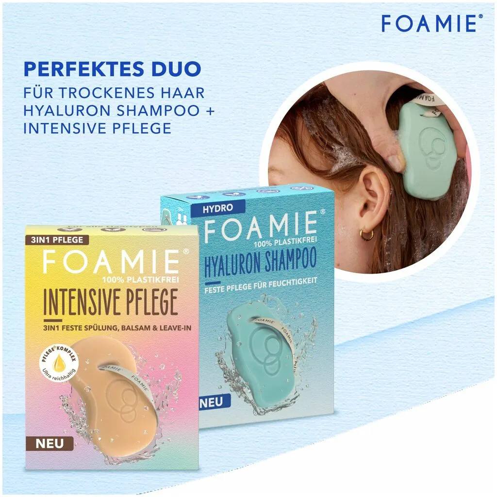 Foamie Hyaluron Shampoo Bar Feste Pflege für Feuchtigkeit
