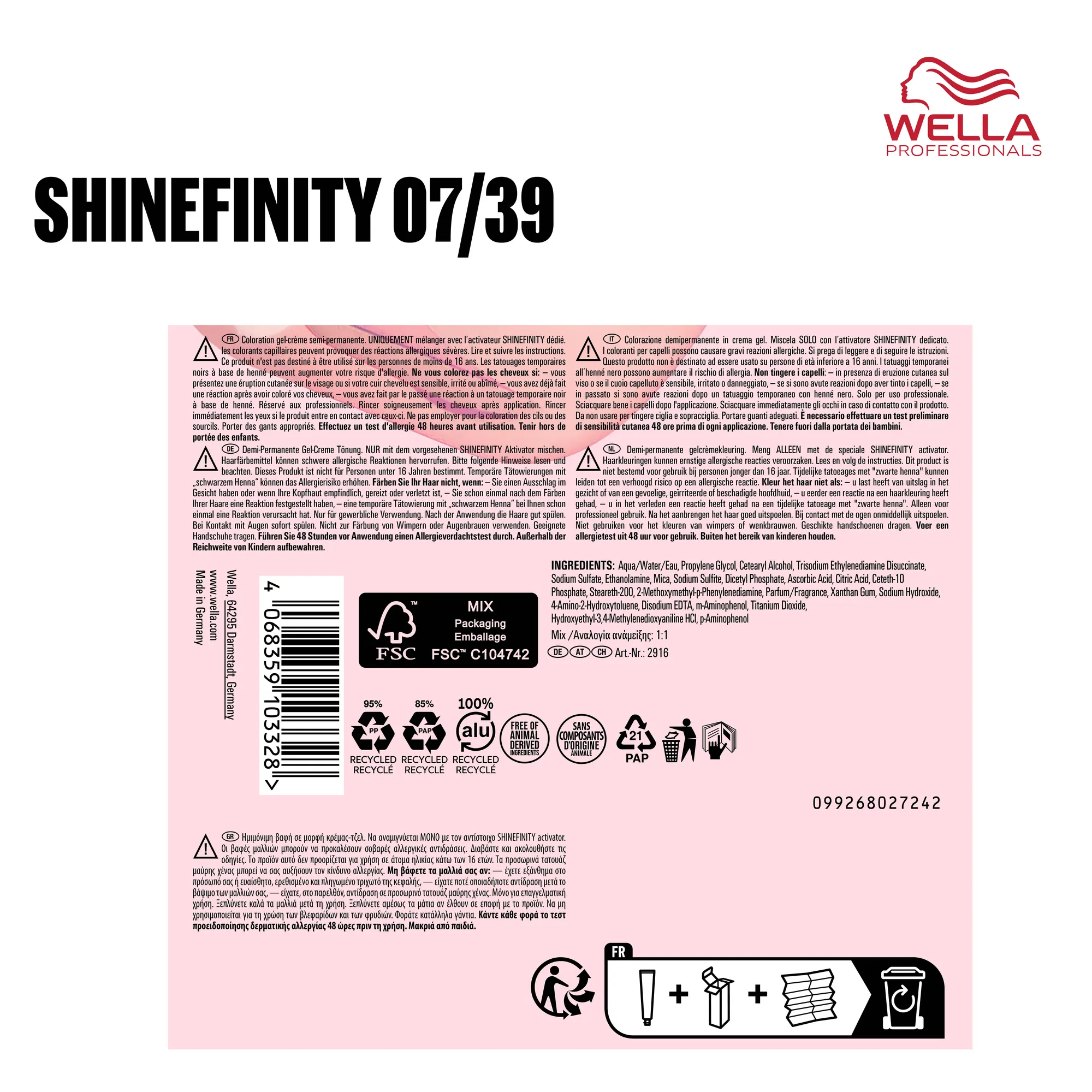 Wella Shinefinity 60ml
