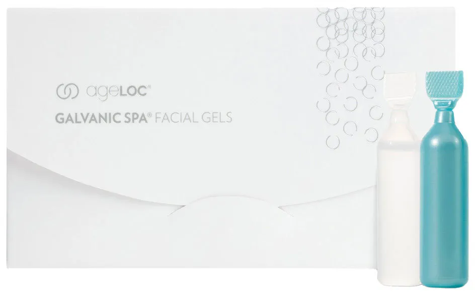 Nu Skin ageLOC Galvanic Spa Facial Gels für das Anti-Aging-Gerät - 4 Ampullen