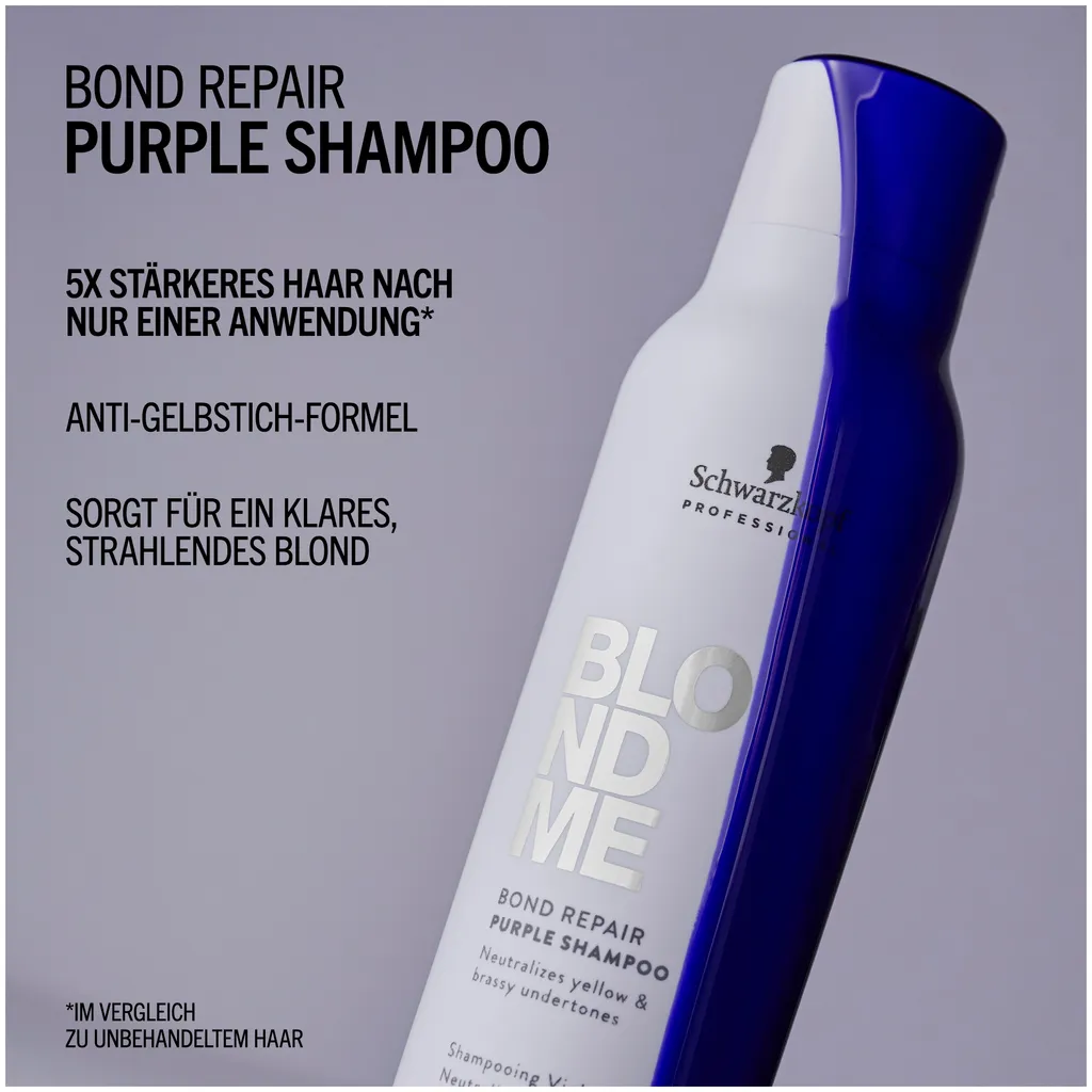 Schwarzkopf Blondme Bond Repair Purple Shampoo