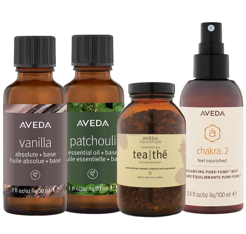 Verschiedene Aveda Pure-Fum Produkte