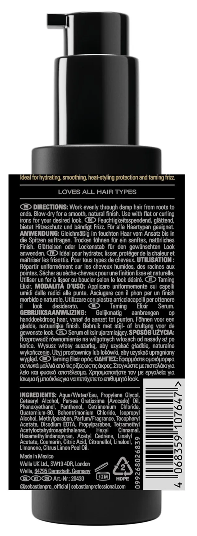 Sebastian Dark Oil Taming Elixir Serum